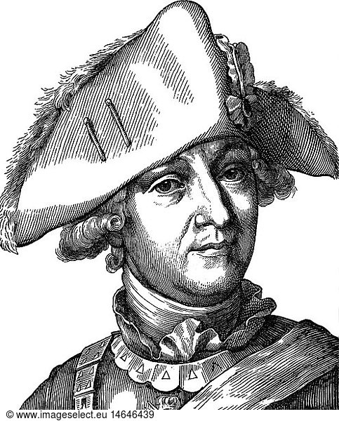 Seydlitz  Friedrich Wilhelm von  3.2.1721 - 8.11.1773  preuÃŸ. General  PortrÃ¤t  Xylografie  19. Jahrhundert Seydlitz, Friedrich Wilhelm von, 3.2.1721 - 8.11.1773, preuÃŸ. General, PortrÃ¤t, Xylografie, 19. Jahrhundert,