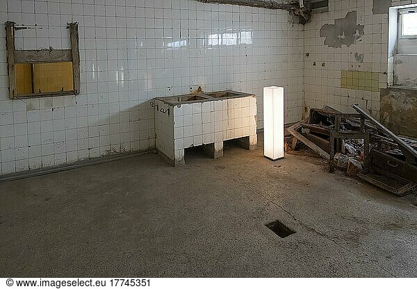 Sezierkeller  Baracken der Krankenstation  Gedenkstätte  KZ  Konzentrationslager Sachsenhausen  Oranienburg bei Berlin  Deutschland  Europa