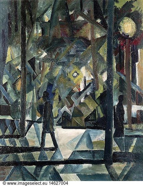 SF Kunst  Macke  August  (1887 - 1914)  GemÃ¤lde  'Abend'  Privatbesitz