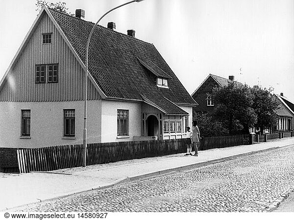SG hist.  Architektur  HÃ¤user  Einfamilienhaus  Norddeutschland  1971