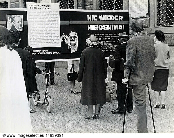 SG hist.  Demonstrationen  Deutschland  Kampagne gegen den Atomkrieg  1962