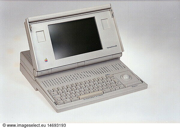 SG hist.  EDV / ELektronik  Computer  erster tragbarer Apple Computer  Macintosh Portable  Prozessor: Motorola 68000 SG hist., EDV / ELektronik, Computer, erster tragbarer Apple Computer, Macintosh Portable, Prozessor: Motorola 68000,