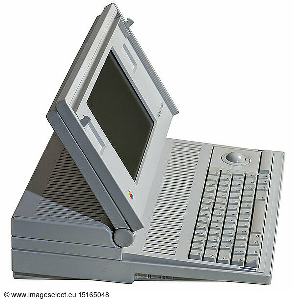 SG hist.  EDV - Elektronik  Computer  Macintosh Portable  erster tragbarer Computer von Apple Computer Inc.  Cupertino  Kalifornien  1989