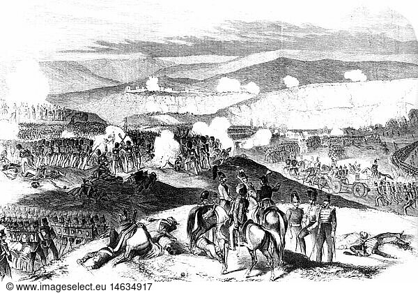SG hist  Ereignisse  Krimkrieg 1853 - 1856  Schlacht bei Inkerman  5.11.1854  Xylographie