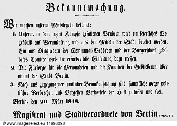 SG hist. Ereignisse Revolutionen 1848 - 1849