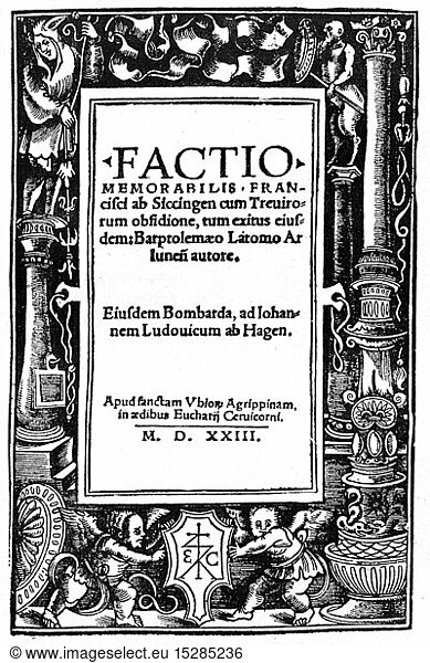 SG hist. Ereignisse Ritterkrieg 1522 - 1523