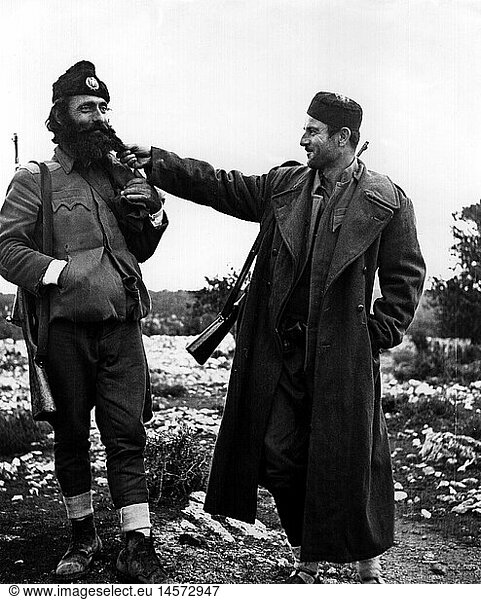 SG hist.  Ereignisse  2. Weltkrieg/WKII  Balkan  kÃ¶nigstreue Serben (Tschetniks)  um 1942 SG hist., Ereignisse, 2. Weltkrieg/WKII, Balkan, kÃ¶nigstreue Serben (Tschetniks), um 1942,