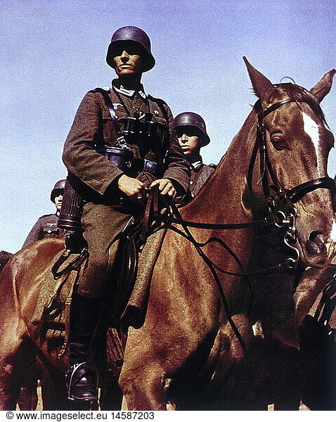 SG hist.  Ereignisse  2. Weltkrieg/WKII  Deutsche Wehrmacht  ZugfÃ¼hrer einer berittenen Infanterie - Einheit  um 1941