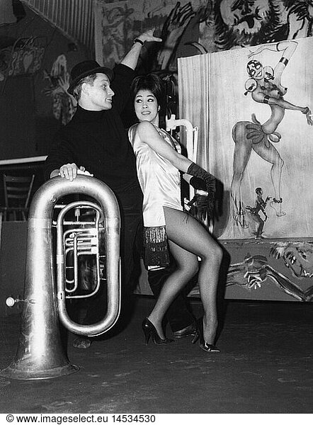 SG. hist.  Feste  Fastnacht  MÃ¼nchner Fasching  Faschingsball 'Goldene zwanziger Jahre'  Haus der Kunst  19.1.1963