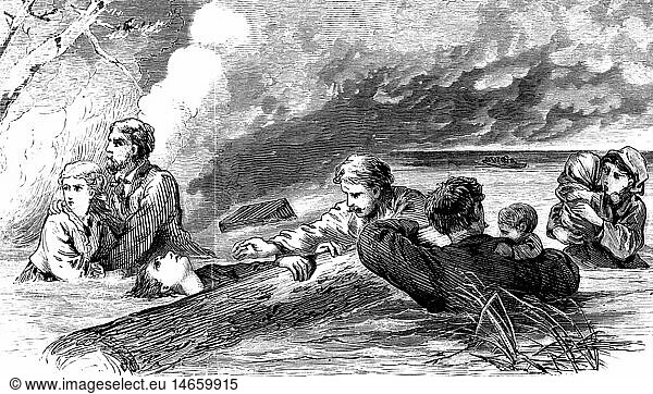 SG hist  Feuer  BrÃ¤nde  Brand von Port Huron  Michigan  8.10.1871