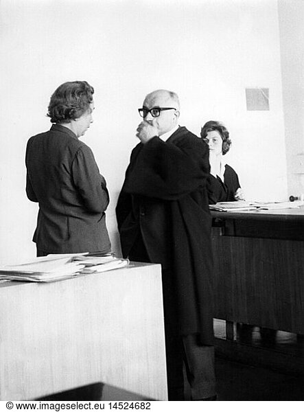 SG hist.  Justiz  Prozesse  Erika Heyde  ProzeÃŸ wegen Betrug  MÃ¼nchen  1962
