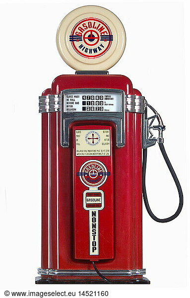 SG hist.  Kuriosa  Telefon in Form einer klassischen amerikanischen ZapfsÃ¤ule  Gasoline Highway  China  um 1987