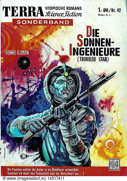 SG hist.  Literatur  Groschenhefte  Terra  Sonderband Nr. 42: 'Die Sonneningenieure'  1961  Titelblatt