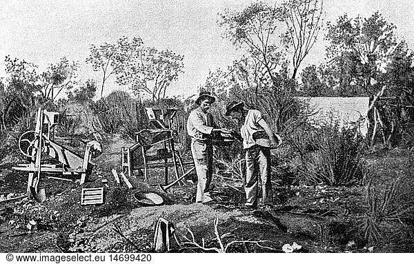 SG hist.  Metall  Gold  GoldgrÃ¤ber in Westaustralien  19. Jahrhundert SG hist., Metall, Gold, GoldgrÃ¤ber in Westaustralien, 19. Jahrhundert,