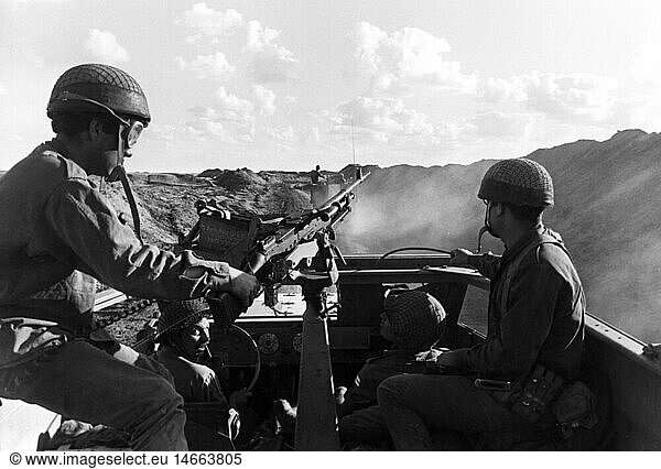 SG hist  Militar  Israel  Heer  Patrouille entlang des Sueskanal  Ende 1960er Jahre