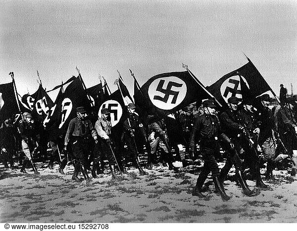 SG hist.  Nationalsozialismus  Organisationen  Sturmabteilung (SA)  Aufmarsch in Bernau  1927