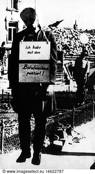 SG hist.  Nationalsozialismus  Widerstand  Ã–sterreich  erhÃ¤ngtes Mitglied der Gruppe um Major Carl Szokoll (Heeresstreife Wien im Wehrkreiskommando XVII)  Wien  Florisdorf  8.4.1945