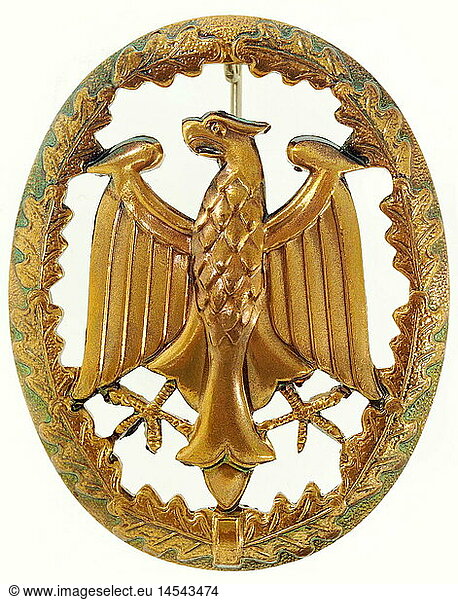 SG hist.  Orden und Auszeichnungen  Deutschland  Bundeswehr  Leistungsabzeichen  ('Abzeichen fÃ¼r Leistungen im Truppendienst') gestiftet 1971  Stufe III in Gold
