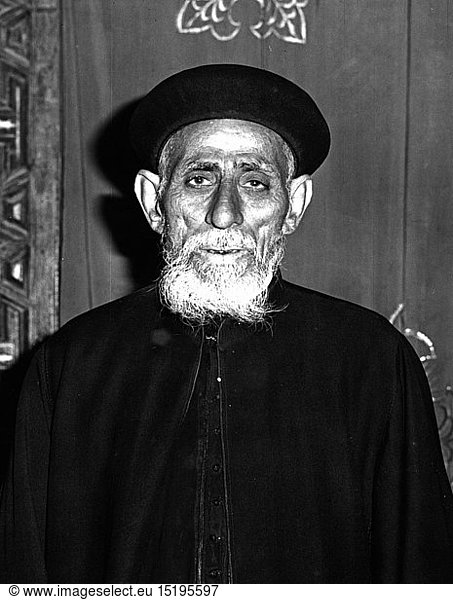SG hist.  Religion  Christentum  Kopten  koptischer Priester  Asyut  1970er
