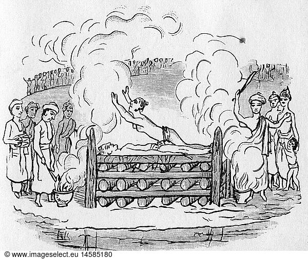 SG. hist.  Religion  Hinduismus  Witwenverbrennung (Sati)  Zeichnung  19. Jahrhundert