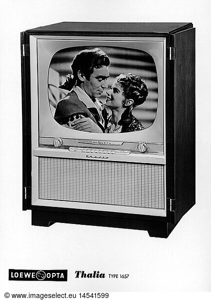 SG hist.  Rundfunk  Fernsehen  Fernseher Loewe Thalia  1950er Jahre SG hist., Rundfunk, Fernsehen, Fernseher Loewe Thalia, 1950er Jahre