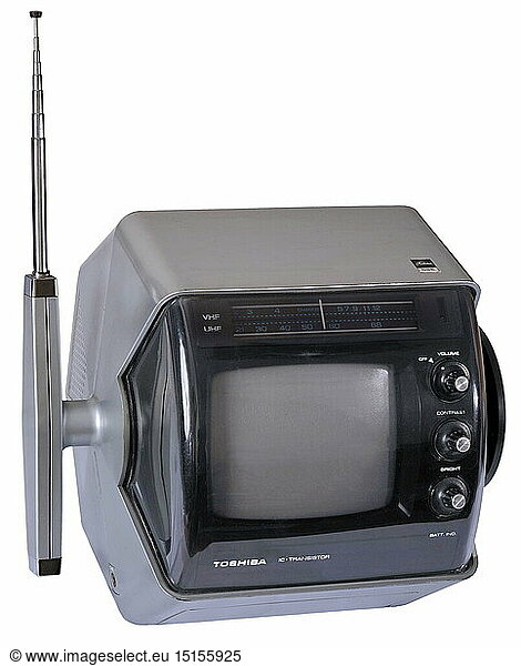 SG hist.  Rundfunk  Fernsehen  Toshiba 5SE  japanischer Transistorfernseher  Hersteller Toshiba Corporation  Tokio  Japan  1973 SG hist., Rundfunk, Fernsehen, Toshiba 5SE, japanischer Transistorfernseher, Hersteller Toshiba Corporation, Tokio, Japan, 1973,