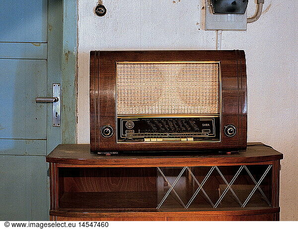 SG hist.  Rundfunk  Radio  Saba  Modell Meersburg W III  Deutschland  1953 SG hist., Rundfunk, Radio, Saba, Modell Meersburg W III, Deutschland, 1953,