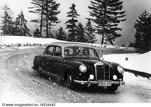 SG hist  Sport  Autorennen  Internationale Winter-Rallye Garmisch-Partenkirchen 14.- 17.2.1957