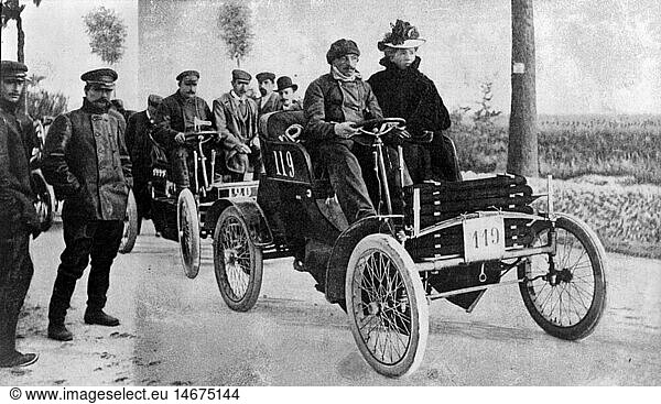 SG hist.  Sport  Autorennen  Rallye Paris - Berlin 1901