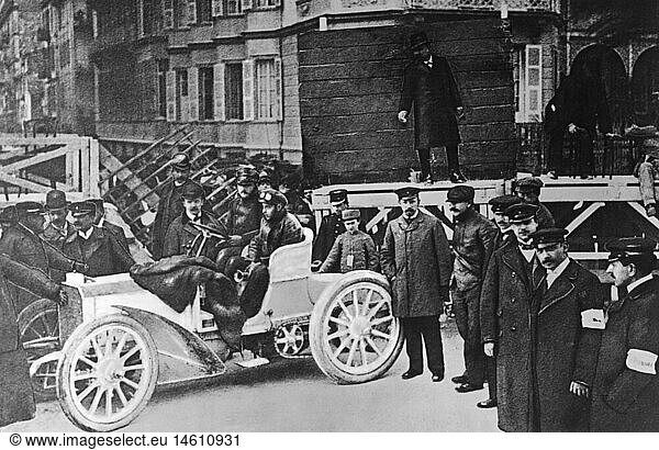 SG hist  Sport  Autorennen  Rundfahrt Nizza-Salon-Nizza  Sieger Werner auf Mercedes  25.3.1901