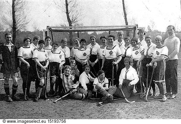 SG hist.  Sport  Hockey  Frauenmannschaft  1920er Jahre