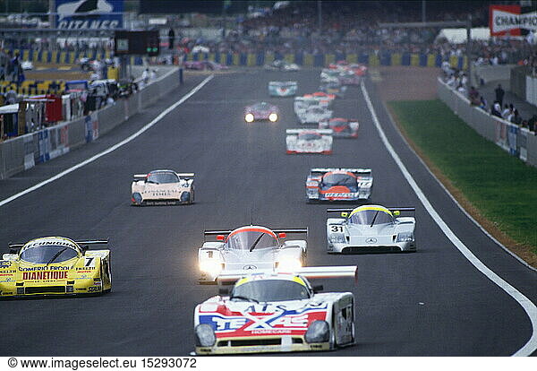 SG hist.  Sport  Motorsport  Autorennen  24 Stunden von Le Mans  Frankreich  um 1990 SG hist., Sport, Motorsport, Autorennen, 24 Stunden von Le Mans, Frankreich, um 1990
