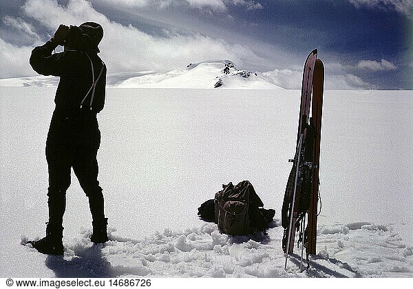 SG hist  Sport  Wintersport  Ski  Skitour  Gepatschferner  Ã–tztaler Alpen  Tirol  Ã–sterreich  1962