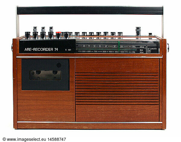 SG hist.  Technik  Radio - Kassettenrekorder ARE-Recorder 74 SG hist., Technik, Radio - Kassettenrekorder ARE-Recorder 74,