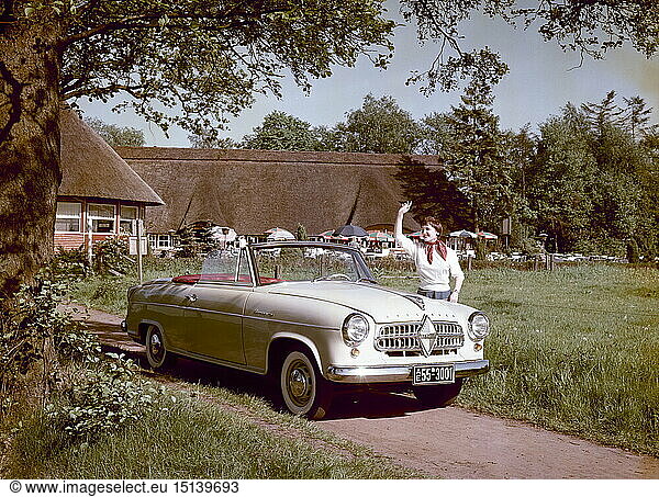 SG hist.  Verkehr  Auto  Borgward Isabella Cabriolet  Deutschland  1955