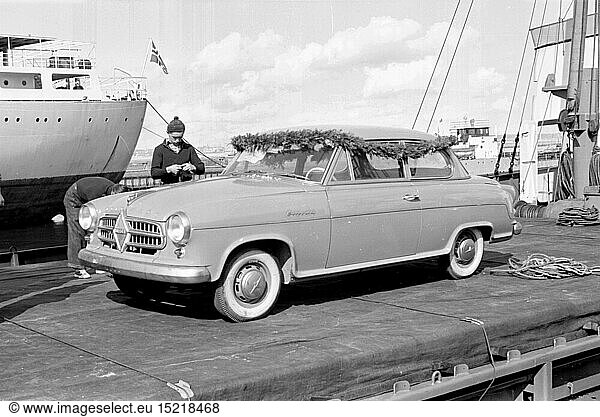 SG hist.  Verkehr  Auto  Borgward Isabella Limousine  Schweden  1954