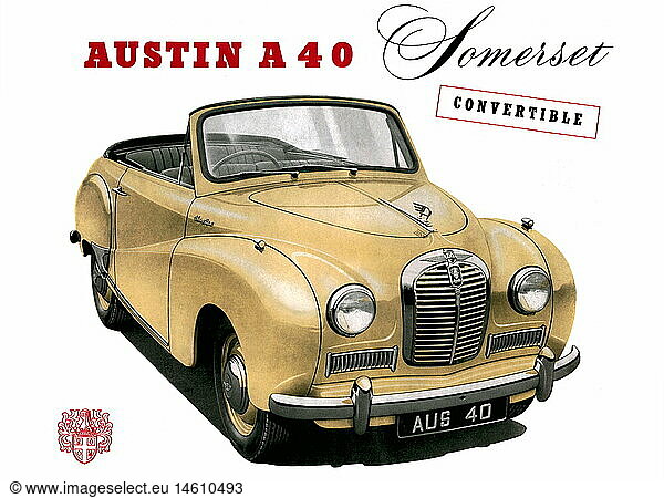 SG hist.  Verkehr  Auto  Typen  Austin A 40 Somerset Convertible  Hersteller The Austin Motor Company Ltd.  Grossbritannien  1953