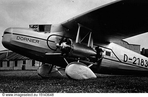 SG hist.  Verkehr  Luftfahrt  Passagierflugzeuge  Dornier Do K3  um 1930