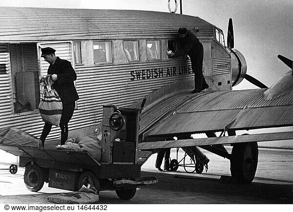 SG hist.  Verkehr  Luftfahrt  Passagierflugzeuge  Junkers Ju 52 SG hist., Verkehr, Luftfahrt, Passagierflugzeuge, Junkers Ju 52,