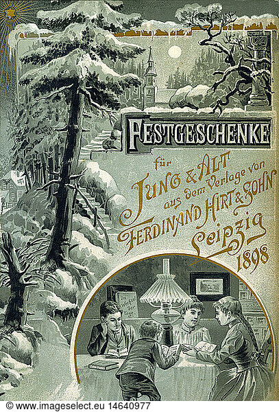 SG hist.  Weihnachten  Festgeschenke fÃ¼r Jung & Alt aus dem Verlag von Ferdinand Hirt & Sohn Leipzig 1898