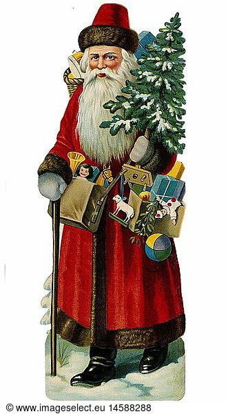 SG hist.  Weihnachten  Weihnachtsmann  Nikolaus  Deutschland  um 1925