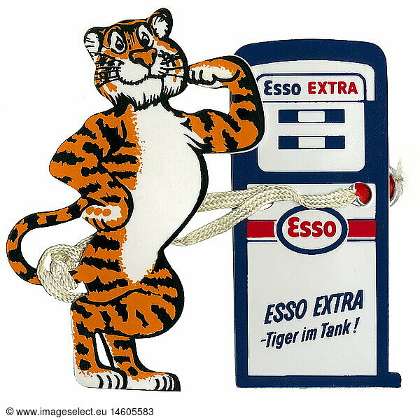 SG hist.  Werbung  Esso  Tiger  Deutschland  um 1965