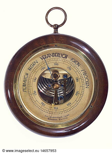 SG hist.  Wetter  Barometer  Rodenstock  Deutschland  um 1935