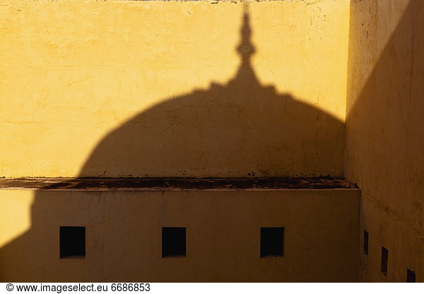 Shadow Cast on the Amber Fort
