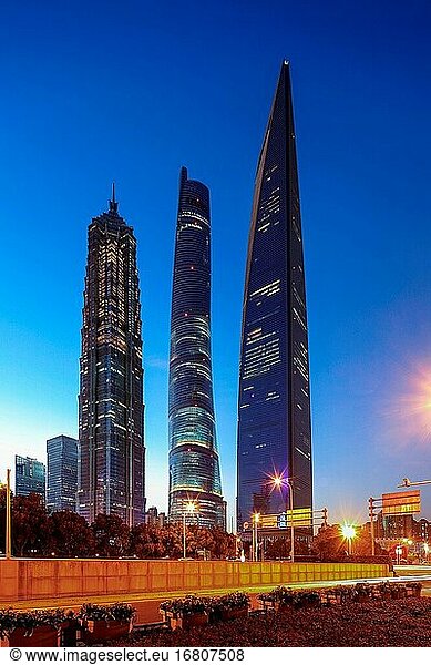 Shanghai der lujiazui-Wolkenkratzer