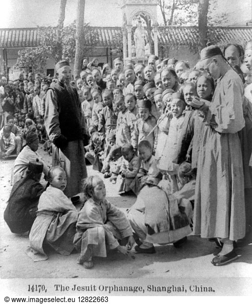 SHANGHAI: ORPHANAGE  c1901. A Jesuit orphanage in Shanghai  China. Photograph  c1901.