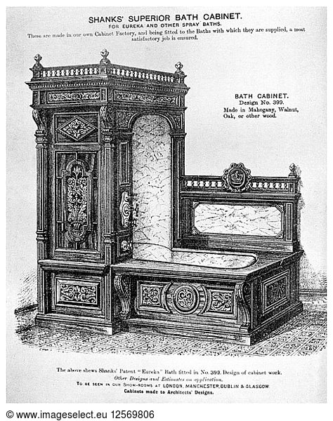 Shanks Superior Bath Cabinet  um 1880 (1956). Künstler: Unbekannt
