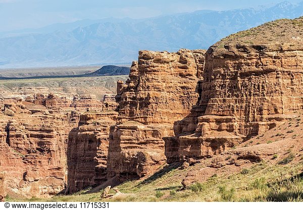 Sharyn Canyon National Park and the Valley of Castles  Tien Shan Mountains  Kazakhstan.
