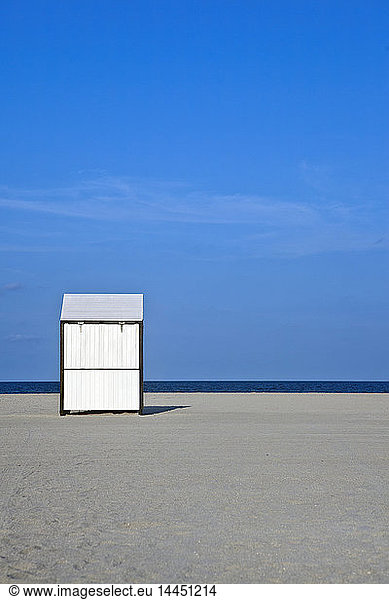 Shed on a Deserted Beach