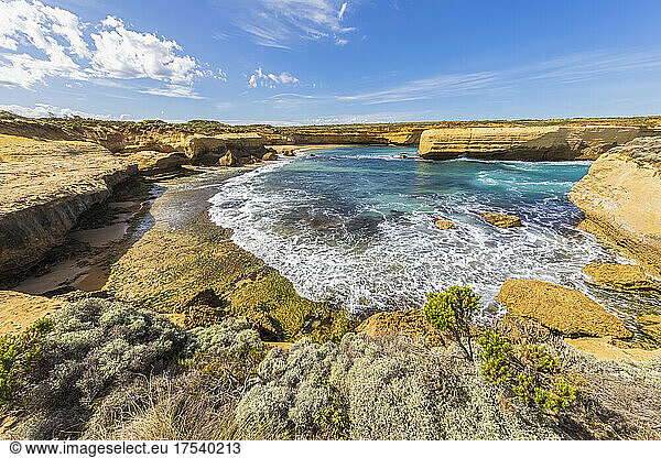 Sherbrook River bay in Port Campbell National Park